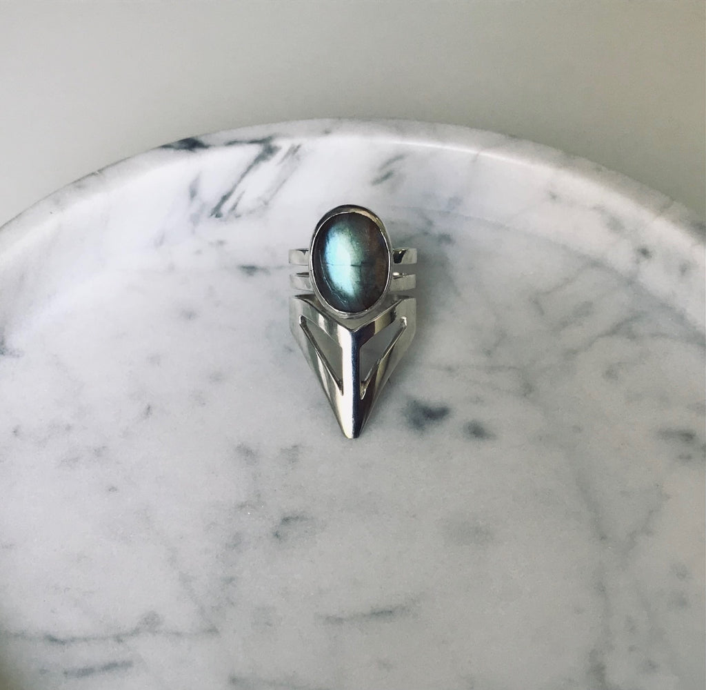 VALEN RING - LABRADORITE