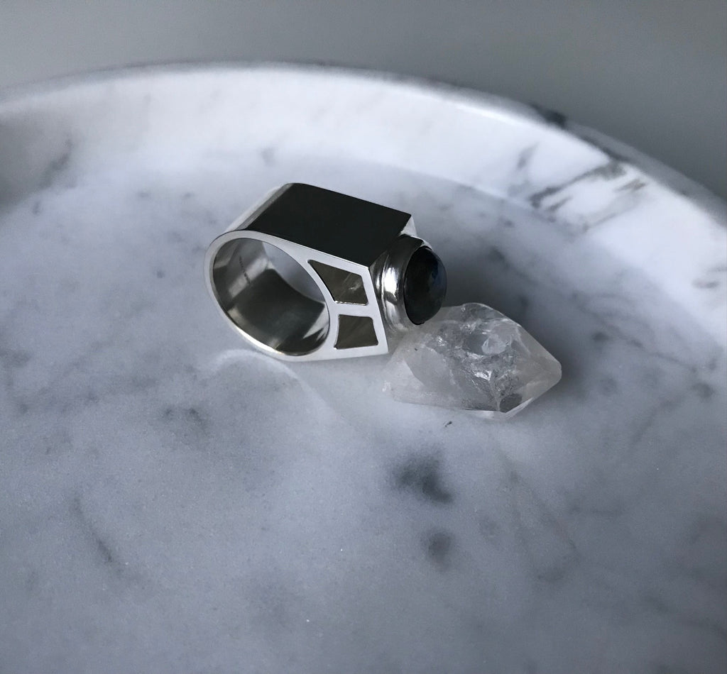 OMEGA RING - LABRADORITE