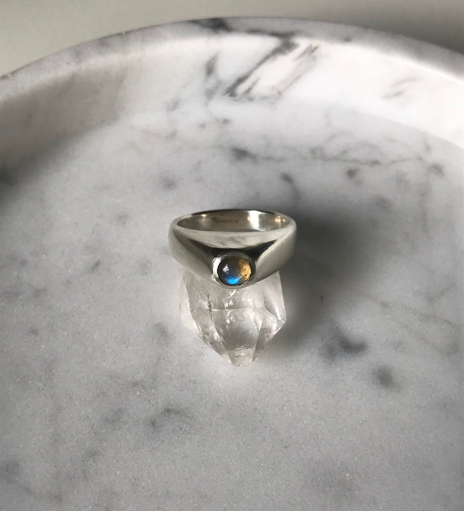 TOWER RING - LABRADORITE
