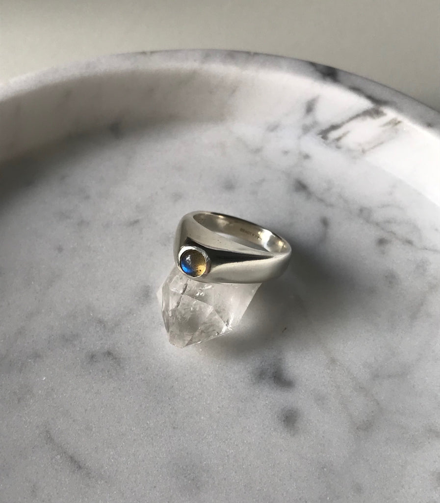 TOWER RING - LABRADORITE