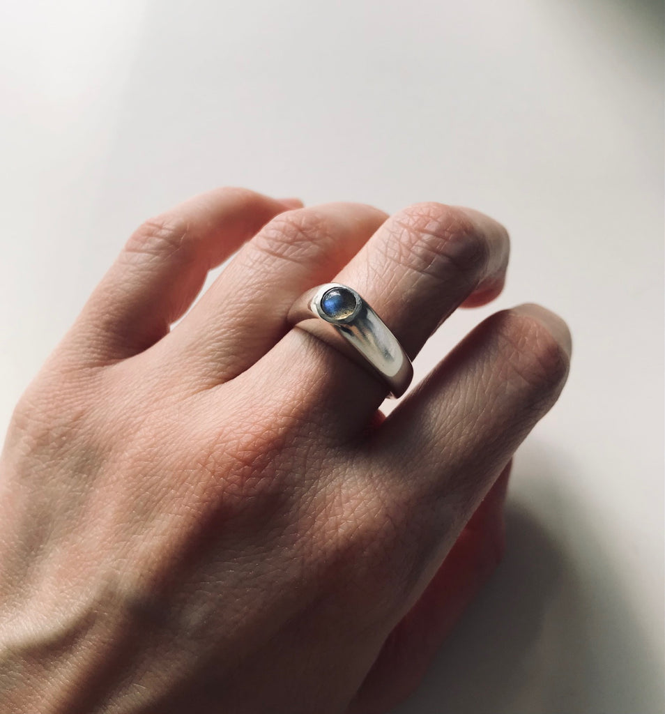 TOWER RING - LABRADORITE
