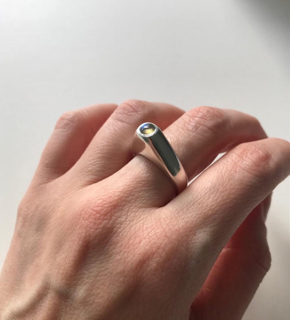 TOWER RING - LABRADORITE