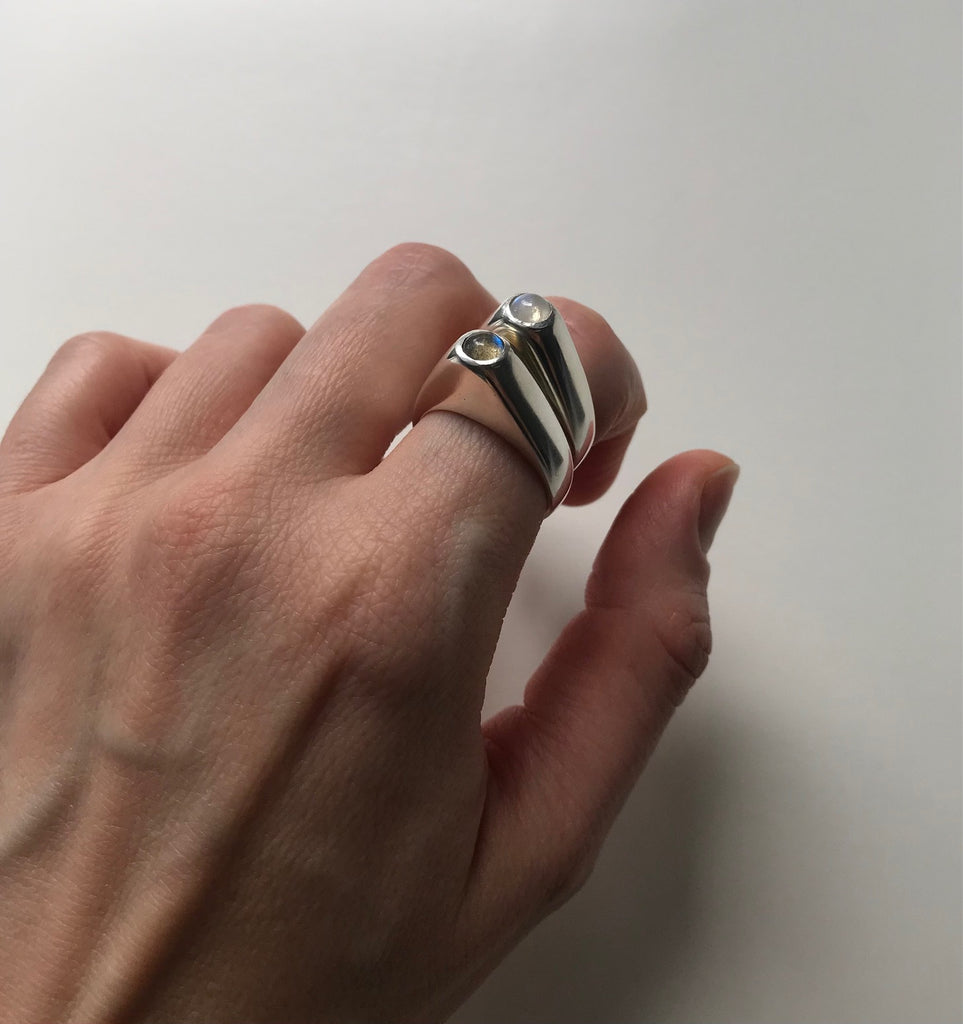 TOWER RING - MOONSTONE
